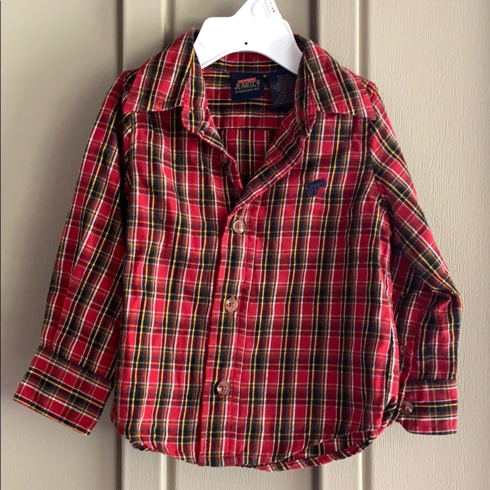 Wrangler Jeans Co. Flannel Button Down Shirt size 18M